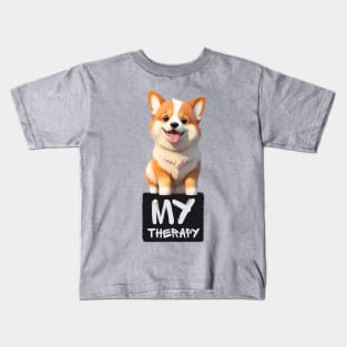 Just My Emotional Support Corgi Kids T-Shirt